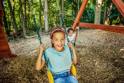 Woodplay playset Tiger Tower A swing set